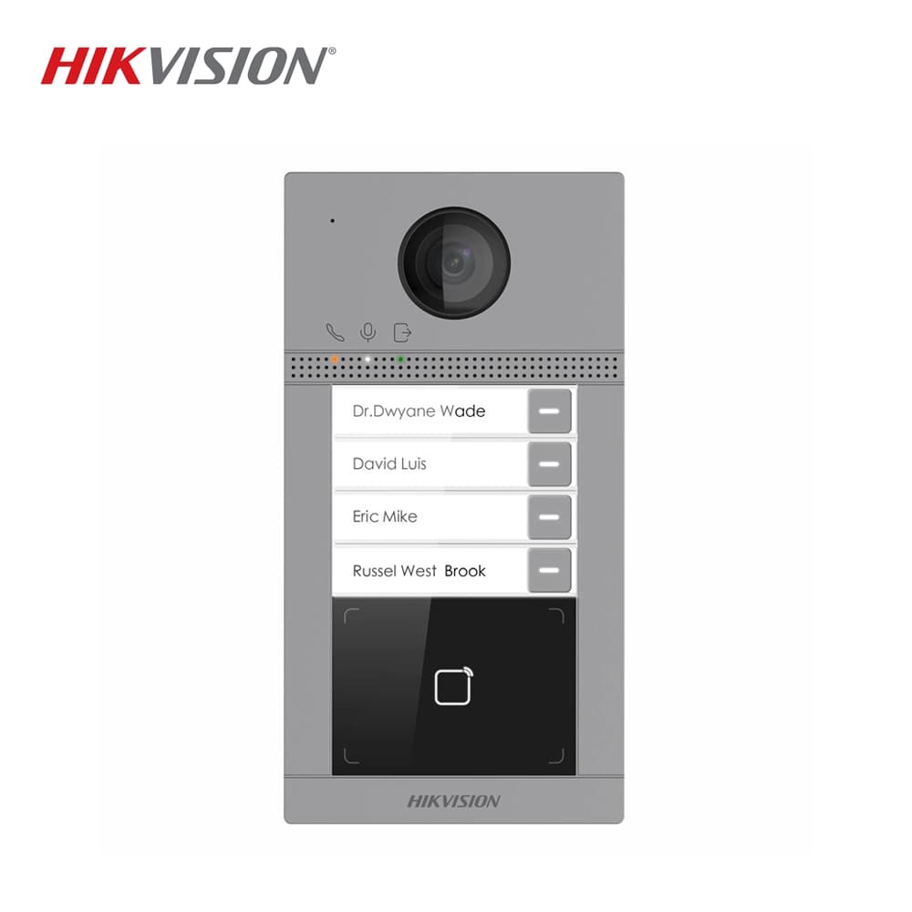 Hikvision DS-KV8413-WME1 Villa Tipi IP Dörtlü Zil Butonu - Image 1